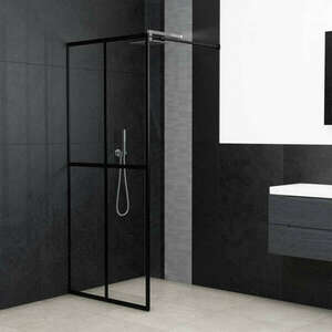 vidaXL átlátszó edzett üveg zuhanyfal 100 x 195 cm kép