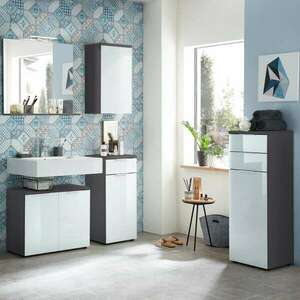 Germania GW-Pescara grafitszürke-fehér fürdőszobai mosdószekrény kép