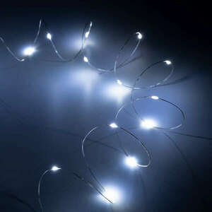 Karácsonyi fények - 20mini LED - hideg fehér kép