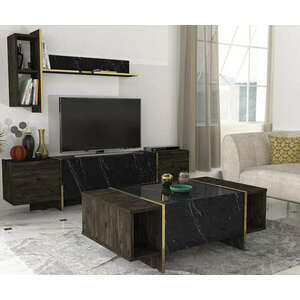 VeyronSet1 Nappali bútor szett Fekete Arany kép