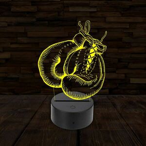 3D LED lámpa - box kesztyű kép