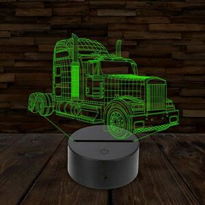 3D LED lámpa - Amerikai csőrös kamion kép