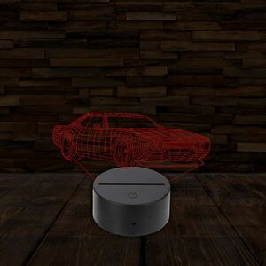 3D LED lámpa - Amerikai autó kép