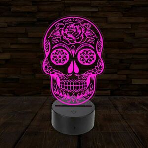 3D LED lámpa - Cukorkoponya kép