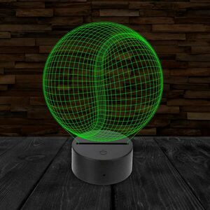 3D LED lámpa - Teniszlabda kép