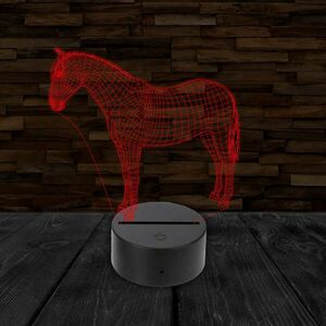 3D LED lámpa - Ló kép