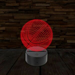 3D LED lámpa - Kosárlabda kép