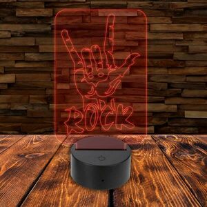 3D LED lámpa - Rock kép