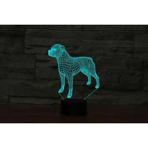 3D LED lámpa - Rottweiler kép