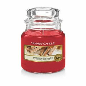 Sparkling Cinnamon, Yankee Candle illatgyertya, kicsi üveg, (szeg... kép