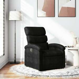 vidaXL fekete szövet dönthető fotel kép
