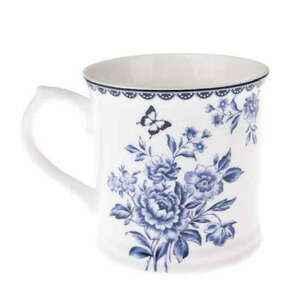 DAK.NOP5116 Porcelánbögre kék rózsacsokros, 400ml kép