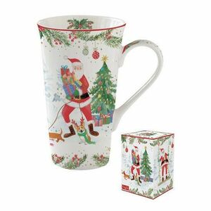 R2S.1462JOYF Porcelánbögre 600ml, dobozban, Joyful Santa kép