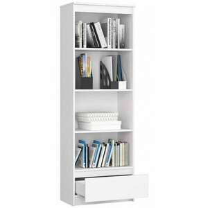 Polcos szekrény / könyvespolc - Akord Furniture R60 - fehér kép