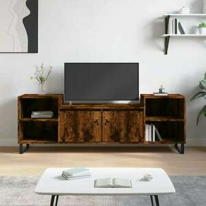vidaXL füstös tölgyszínű szerelt fa TV-szekrény 160x35x55 cm kép