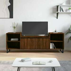 vidaXL barna tölgyszínű szerelt fa TV-szekrény 160x35x55 cm kép