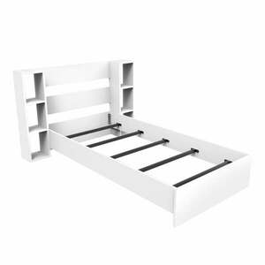 Fehér egyszemélyes ágy tárolóhellyel 90x190 cm Smart – Kalune Design kép