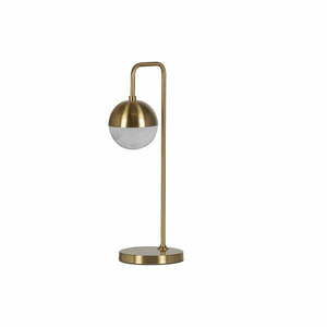 Bronzszínű asztali lámpa üveg búrával (magasság 61 cm) Globural – BePureHome kép