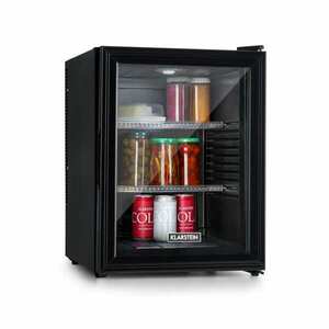 Klarstein Brooklyn 42, mini hűtőszekrény, üvegajtó, LED világítás, polcok kép