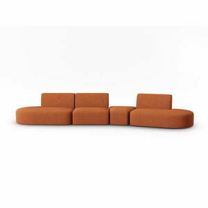 Narancssárga kanapé 412 cm Shane – Micadoni Home kép