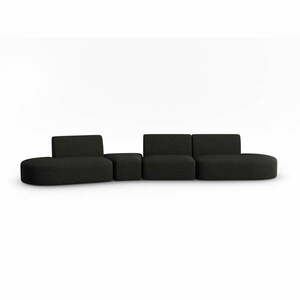 Fekete kanapé 412 cm Shane – Micadoni Home kép