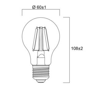 Sylvania E27 filament LED izzó 2, 3W 2 700K 485 lm kép