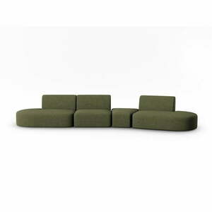 Zöld kanapé 412 cm Shane – Micadoni Home kép