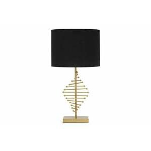 GLAM STICKY fekete és arany vas asztali lámpa kép