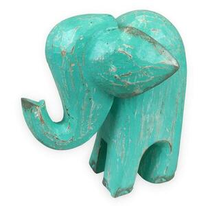 GAYAH türkiz elefánt szobor L kép