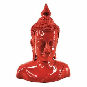 THAI piros Buddha mellszobor kép