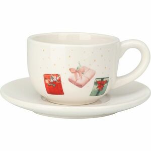 Karácsonyi ajándékok karácsonyi porcelán csésze csészealjjal , 250 ml kép