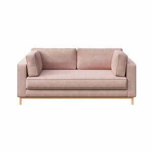 Világos rózsaszín bársony kanapé 192 cm Celerio – Ame Yens kép