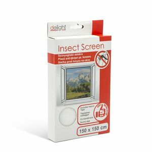 Szúnyogháló ablakra, fehér - 150x150 cm kép