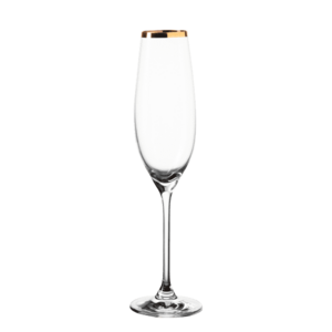 Sampán pohár arannyal borított szélel 210 ml - Premium Glas Crystal kép