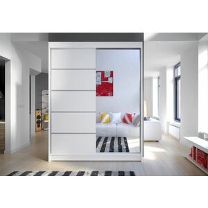 LAMINO III ruhásszekrény, 150x200x58, fehér kép