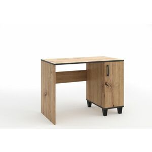 PHILIPE íróasztal, 100x75x56, tölgy artisan/fekete kép