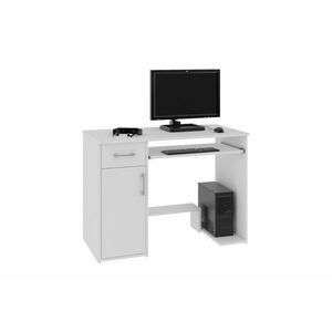 LAY íróasztal, 90x74x50, magasfényű fehér kép