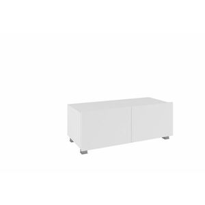BRINICA 100 TV asztal, fehér/magasfényű fehér kép
