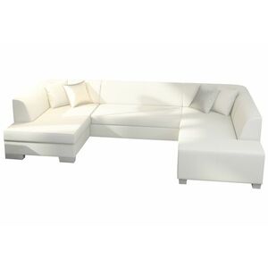 HAVANIS ágyazható U alakú ülőgarnitúra, 320x73x167/207 cm, soft 017 white, balos kép