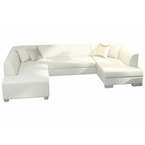 HAVANIS ágyazható U alakú ülőgarnitúra, 320x73x167/207 cm, soft 017 white, jobbos kép