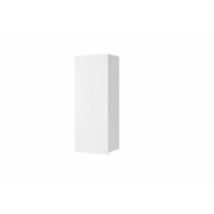 BRINICA WISZ PION falra szerelhető Szekrény, 45x117x32, fehér/magasfényű fehér kép