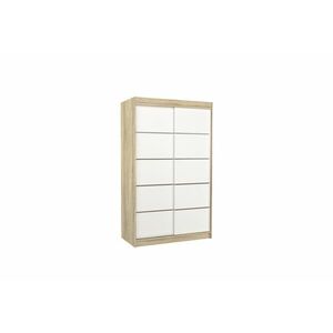 LISO tolóajtós szekrény, 120x200x58, sonoma/fehér kép