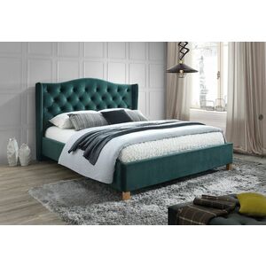 CADERA Velvet kárpitozott ágy, 160x200, bluvel 78 kép