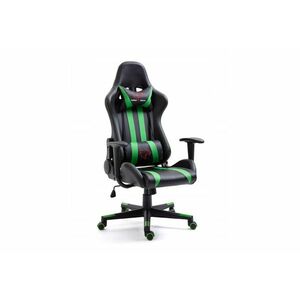KORAD FG-33 Irodai szék, 71x125-135x70, zöld/fekete kép