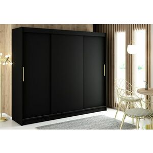 SALI ruhásszekrény, 250x200x62, fekete kép
