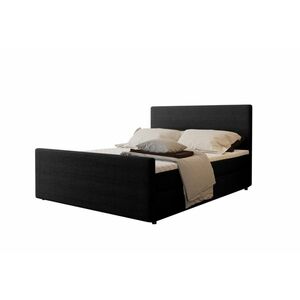 SICALA kárpitozott boxspring ágy, 200x120, black kép