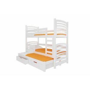 SORTA emeletes ágy, 180x75, fehér kép