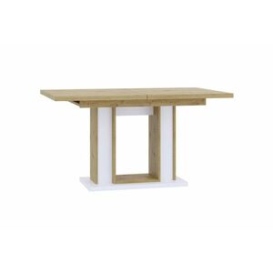DOREST szétnyitható étkezőasztal, 140/180x75x90, artisan/fehér kép