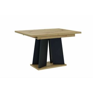 LUPO szétnyitható étkezőasztal, 120/160x75x90, artisan/fekete kép