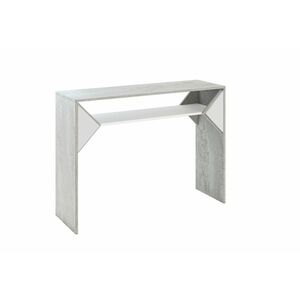 RAFLE konzolasztal, 110x35x80, K350 concrete flow/fehér fényű kép
